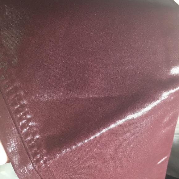 Burgundy Vegan Leather fake leather 28 level 99 - Picture 3 of 8